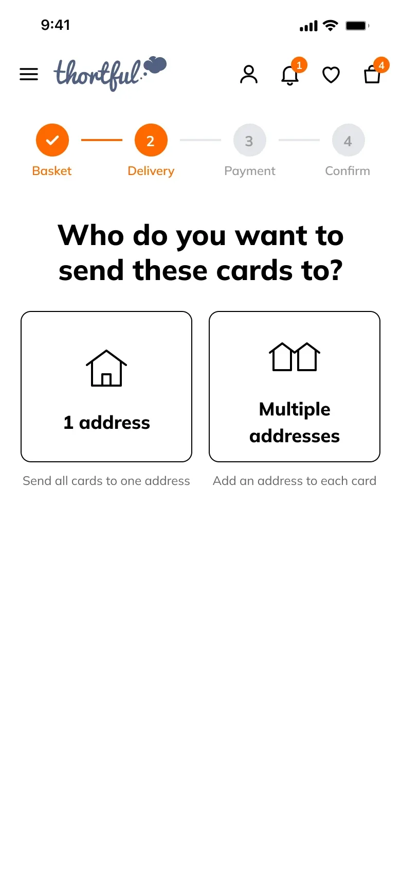 Who to send these cards to: one address or multiple addresses